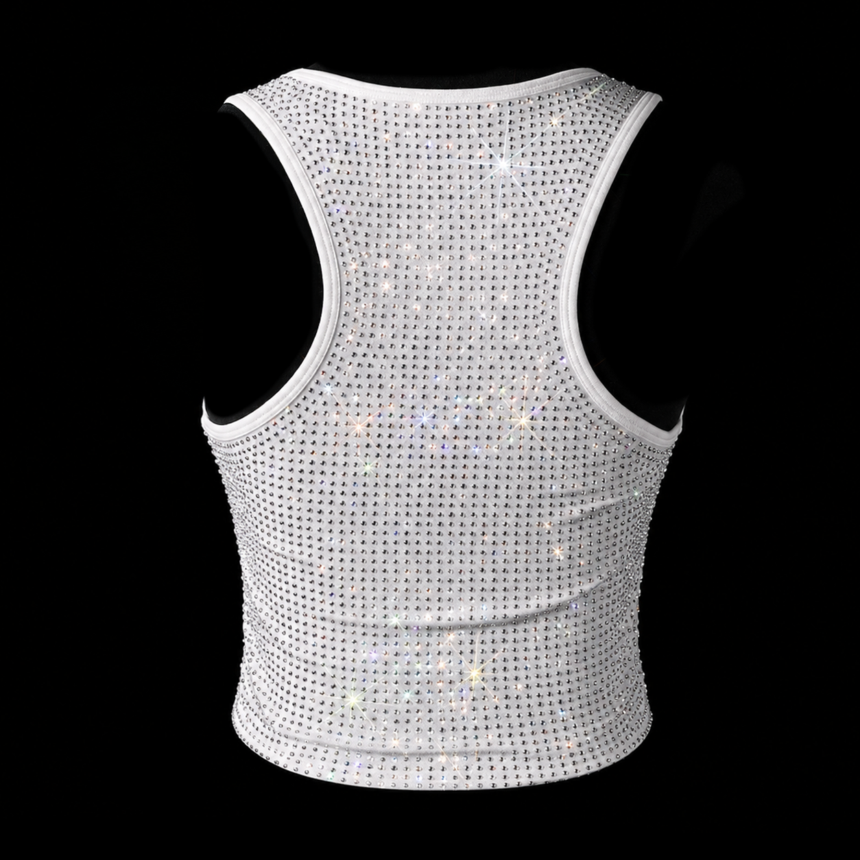 WHITE + CLEAR CRYSTALLIZED TANK