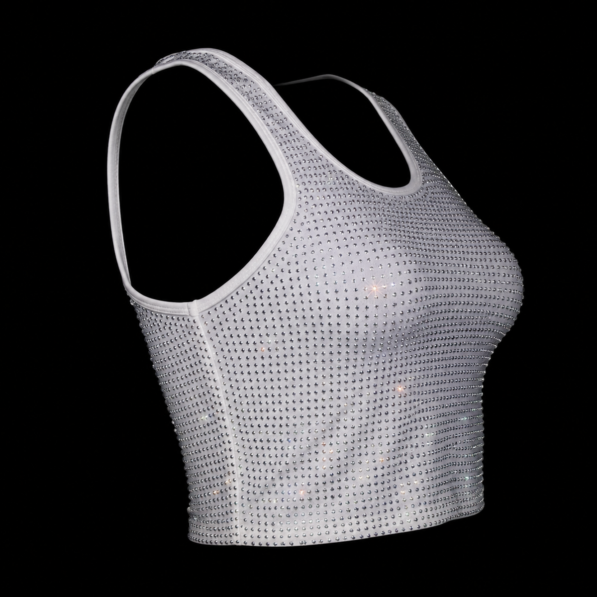 WHITE + CLEAR CRYSTALLIZED TANK