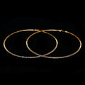 CLEAR CRYSTAL HOOPS