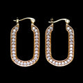 CZ BLOCK EARRINGS
