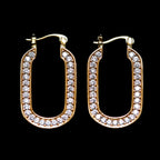 CZ BLOCK EARRINGS
