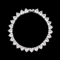 CZ HEART TENNIS ANKLET