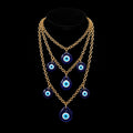 Layered Evil Eye Necklace