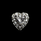 CZ CUSHION HEART NOSE STUD