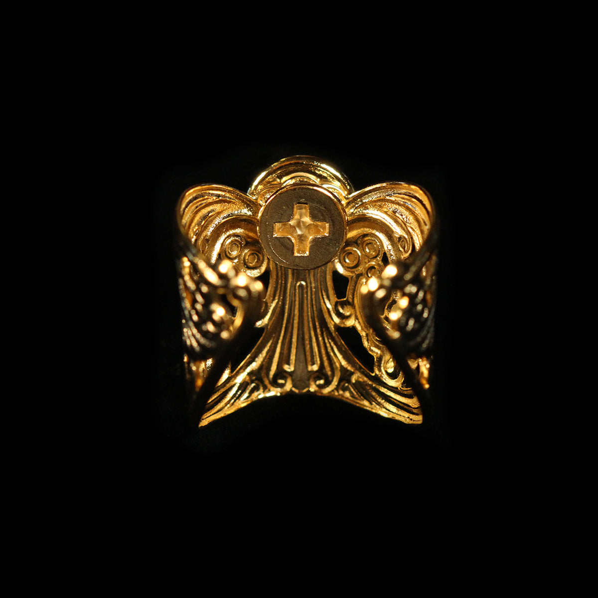 GOLD SPIKE LACE CUFF