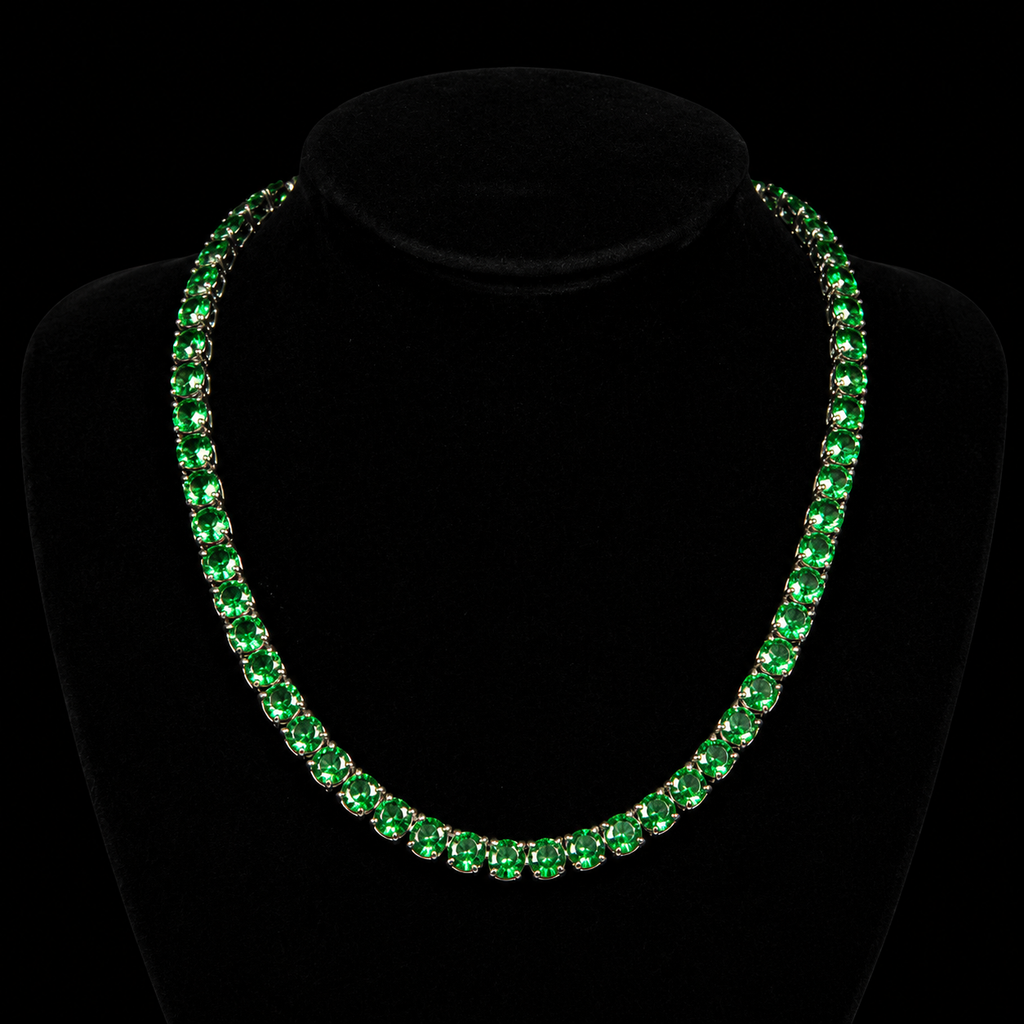 Emerald Tennis Necklace