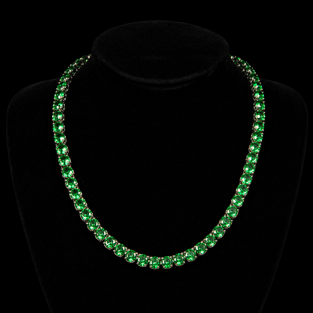 Emerald Tennis Necklace