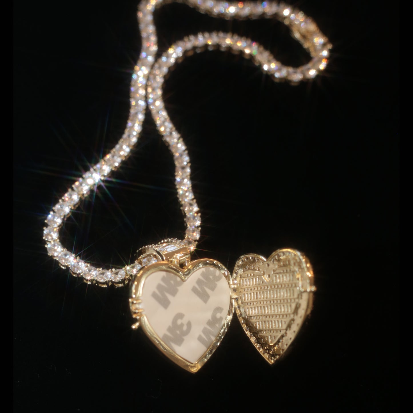FOREVER HEART TENNIS LOCKET
