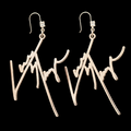 LACE LOGO EARRINGS