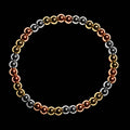 TRI-COLOR BEADED BRACELET
