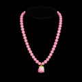 Pink Beaded Princess Necklace