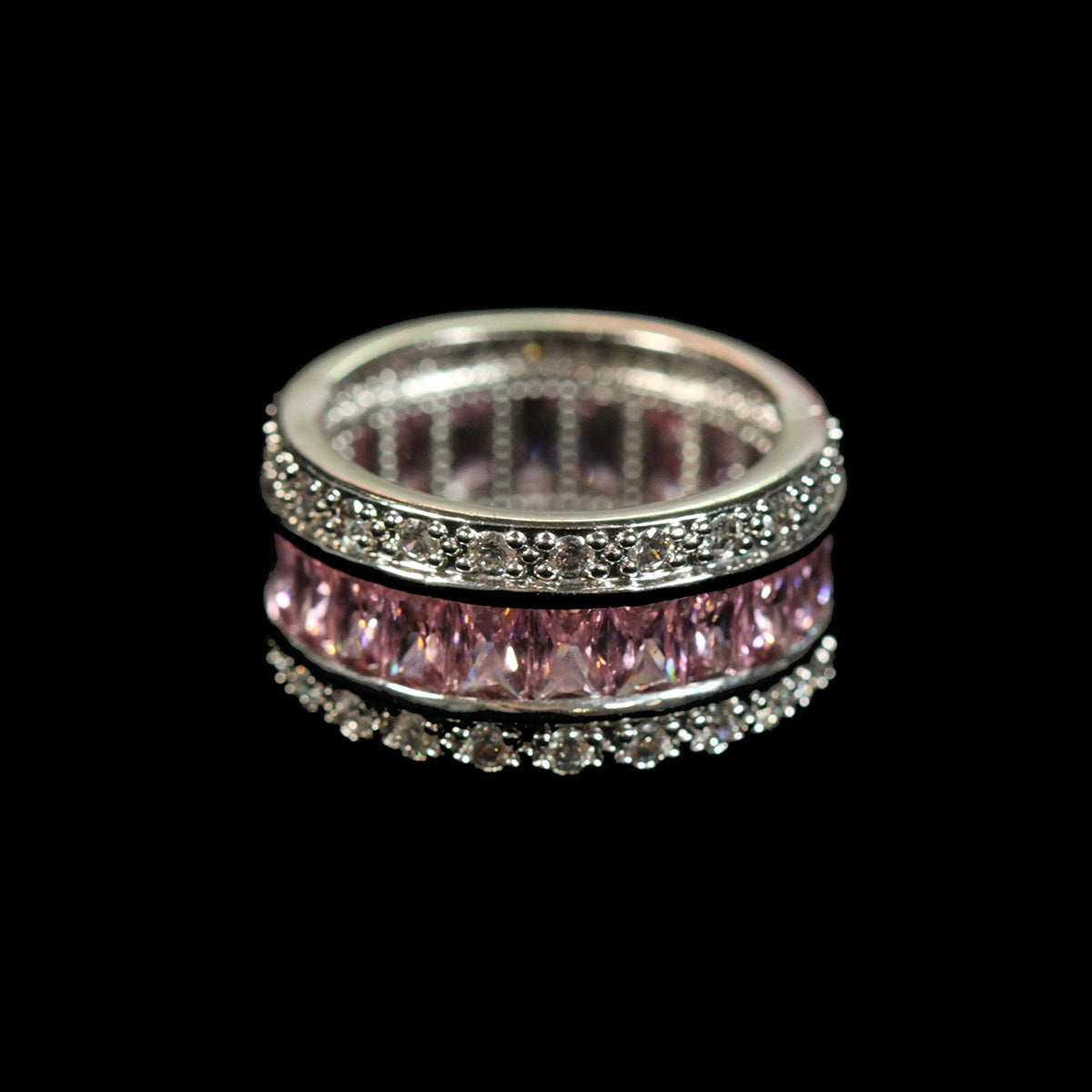 PINK BAGUETTE RING