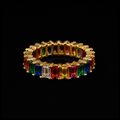 RAINBOW BAGUETTE RING