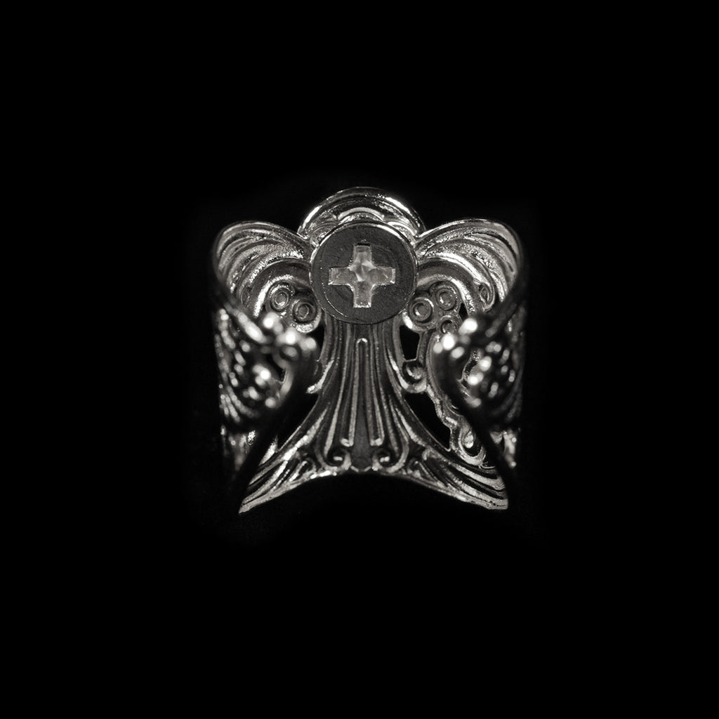 SILVER SPIKE LACE CUFF