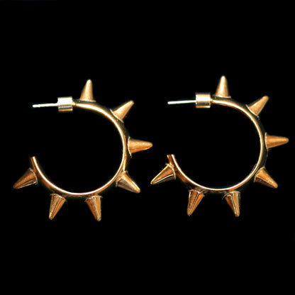 SPIKE HOOP EARRINGS