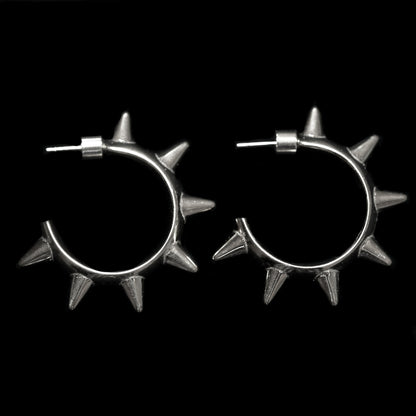SPIKE HOOP EARRINGS