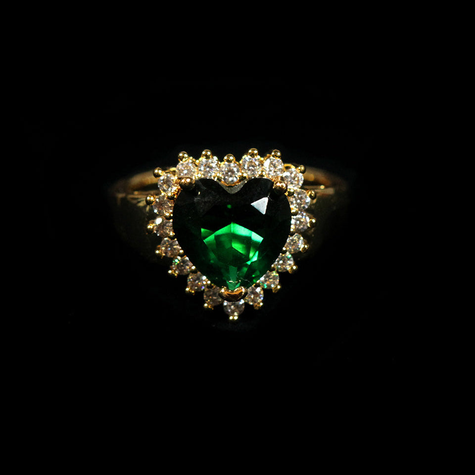 EMERALD VDAY RING