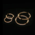 CZ EMBELLISHED HOOPS